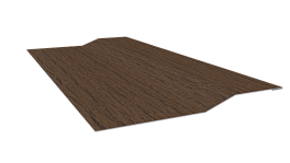 Планка крепёжная фальц 50x17x34 мм, Дуб Сантана 3D