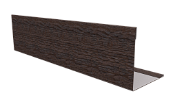 Планка завершающая 10x50x50x10 мм, Морёный дуб 3D