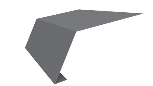 Планка карнизная 100x65x2000 мм, 7040 серое окно глянцевый