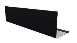 Планка завершающая 10x50x50x10 мм, 9005 черный янтарь матовый