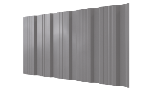 Профнастил К20 1195/1130x0,3 мм, 9006 бело-алюминиевый глянцевый