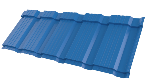 Профиль Пегас 1195/1130x0,45 мм, 5015 небесно-синий глянцевый