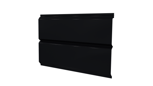 Л-брус 264/240x0,45 мм, 9005 черный янтарь глянцевый