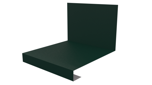 Планка примыкания нижняя к трубе фальц 140x200 мм, 6005 зеленый мох матовый