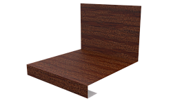Планка примыкания нижняя к трубе фальц 140x200 мм, Дуб Кельтик 3D