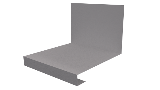 Планка примыкания нижняя к трубе фальц 140x200 мм, цинк