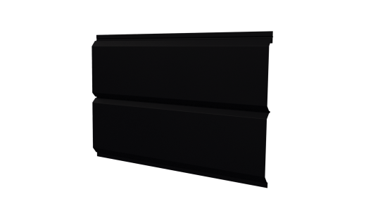 Л-брус 264/240x0,5 мм, 9005 черный янтарь стальной бархат