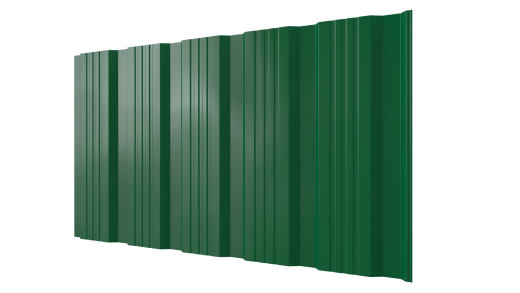 Профнастил К20 1195/1130x0,4 мм эконом, 6029 мятно-зеленый глянцевый