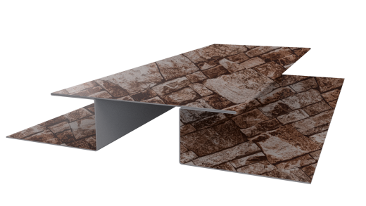 Планка стыковочная сложная Блок-хаус 110x2000 мм, Дикий камень