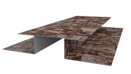 Планка стыковочная сложная Блок-хаус 110x2000 мм, Дикий камень
