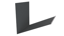 Планка примыкания верхняя к трубе фальц 250x210 мм, цинк