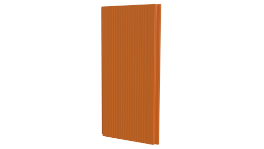 Лайн Про Гофр 200/176x0,45 мм, 2011 насыщенный оранжевый глянцевый