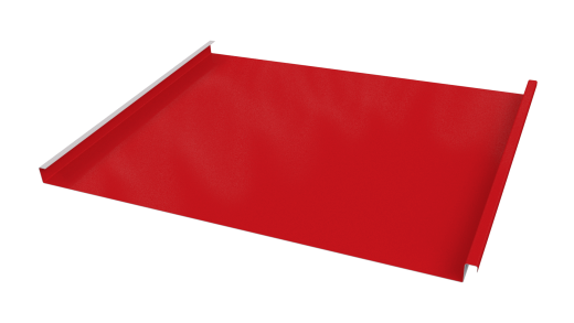 Фальцевая кровля 562/550x0,5 мм, 3020 транспортный красный глянцевый