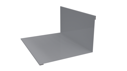 Планка примыкания верхняя 100x150x2000 мм, 7040 серое окно глянцевый
