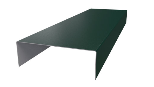 Декоративная накладка 20x60x20 мм, 6005 зеленый мох глянцевый