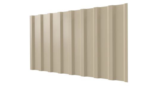Профнастил С20B 1150/1100x0,45 мм, 1015 св. слоновая кость глянцевый