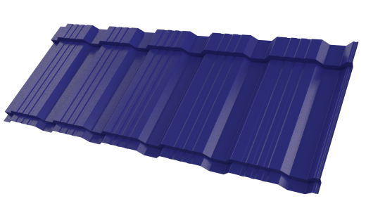 Металлочерепица Каскад 1195/1130x0,5 мм, 5002 ультрамариново-синий глянцевый