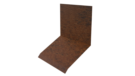 Планка примыкания верхняя к стене фальц 150x130x20 мм, Картэн