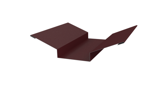 Планка ендовы верхняя 76x76x2000 мм, 3005 винно-красный матовый