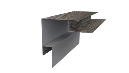 Планка угла наружного сложная Блок-хаус 110x110x2000 мм, Дуб Винтаж 3D