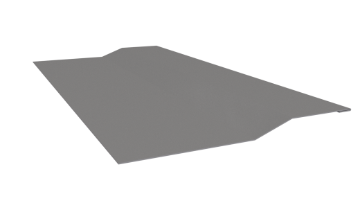 Планка крепёжная фальц 50x17x29 мм, 9006 бело-алюминиевый глянцевый
