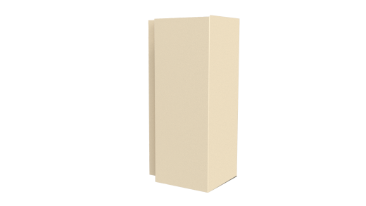 Планка угла наружного сложная Блок-хаус 110x110x2000 мм, 1015 св. слоновая кость глянцевый