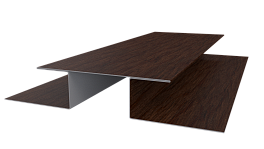 Планка стыковочная сложная 75x2000 мм, Античный дуб 3D
