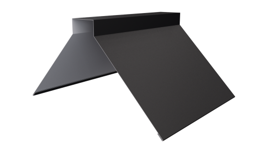 Конёк фигурный 150x150x2000 мм, 9005 черный янтарь матовый