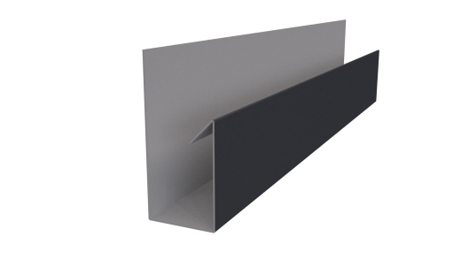 Планка П-образная Блок-хаус 30x30x2000 мм, 7024 графитовый серый матовый