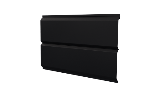Л-брус 264/240x0,45 мм, 9005 черный янтарь матовый