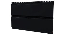 Л-брус 264/240x0,45 мм, 9005 черный янтарь глянцевый