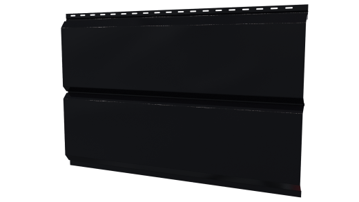 Л-брус 264/240x0,5 мм, 9005 черный янтарь глянцевый