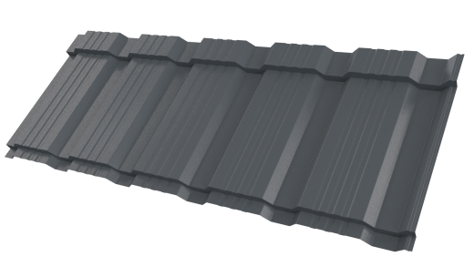 Профиль Пегас 1195/1130x0,45 мм, 7011 железно-серый глянцевый
