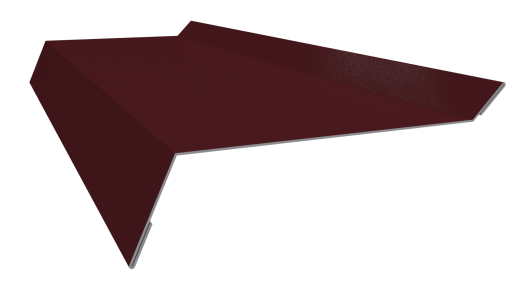 Планка примыкания в штробу 20x60x10 мм, 3005 винно-красный глянцевый