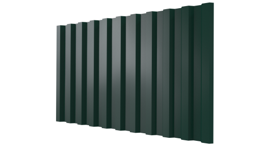 Профнастил С21 1051/1000x0,5 мм, 6005 зеленый мох глянцевый