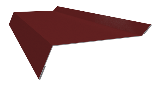 Планка примыкания в штробу 20x60x10 мм, 3011 коричнево-красный глянцевый