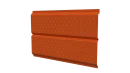 Софит Л-брус перфорированный 264/241x0,45 мм, 2004 оранжевый глянцевый