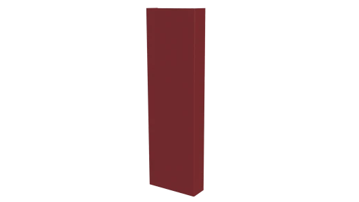 Декоративная накладка 20x60x20 мм, 3011 коричнево-красный глянцевый