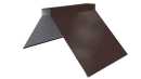 Конёк фигурный 190x190x2000 мм, 8017 шоколадно-коричневый PUR Pruf
