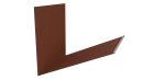 Планка примыкания верхняя к трубе фальц 250x210 мм, 8004 медно-коричневый матовый