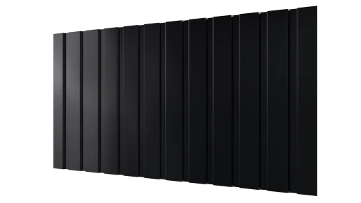 Профнастил С10 1155/1100x0,5 мм, 9005 черный янтарь стальной бархат