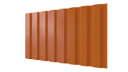 Профнастил С20A 1150/1100x0,45 мм, 2011 насыщенный оранжевый глянцевый