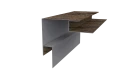 Планка угла наружного сложная Блок-хаус 110x110x2000 мм, Дуб Кельтик 3D