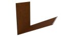 Планка примыкания верхняя к трубе фальц 250x210 мм, Картэн