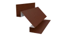 Планка угла внутреннего сложная Блок-хаус 110x2000 мм, Дуб Кельтик 3D