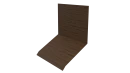 Планка примыкания верхняя к стене фальц 150x130x20 мм, Дуб Сантана 3D