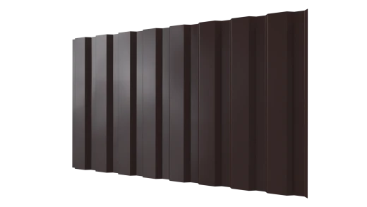 Профнастил С20A 1150/1100x0,3 мм, 8017 шоколадно-коричневый глянцевый