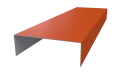 Декоративная накладка 20x60x20 мм, 2004 оранжевый глянцевый