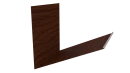Планка примыкания верхняя к трубе фальц 250x210 мм, Дуб Кельтик 3D
