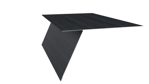 Планка карнизная фальц 130x80 мм, Морион 3D